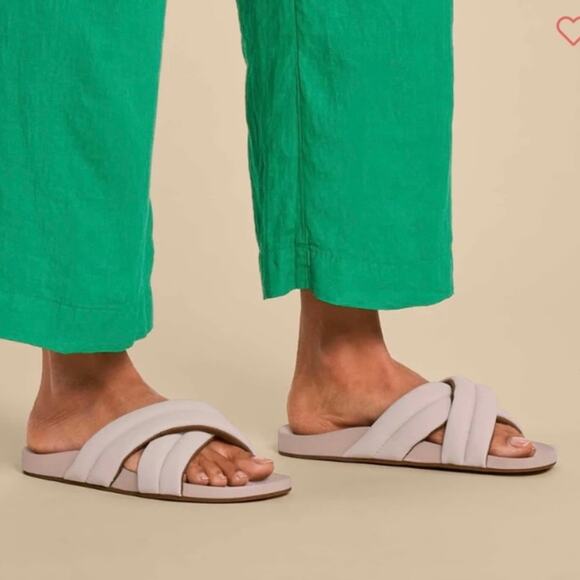 Olukai Hila Beach Slides | Size 10 Cloudy Gray - Picture 3 of 11